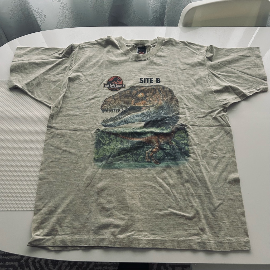 Vintage 90s Jurassic Park Site B Graphic Single Stitch T-Shirt